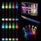 10 Colors Glow in the Dark Paint, 3D Permanent Acrylic Textile Paint (20 ml/0.68 oz), Neon Craft Painting Fabric Paint for Clothes, Canvas, T-Shirt, Ideal for Art Supplies and